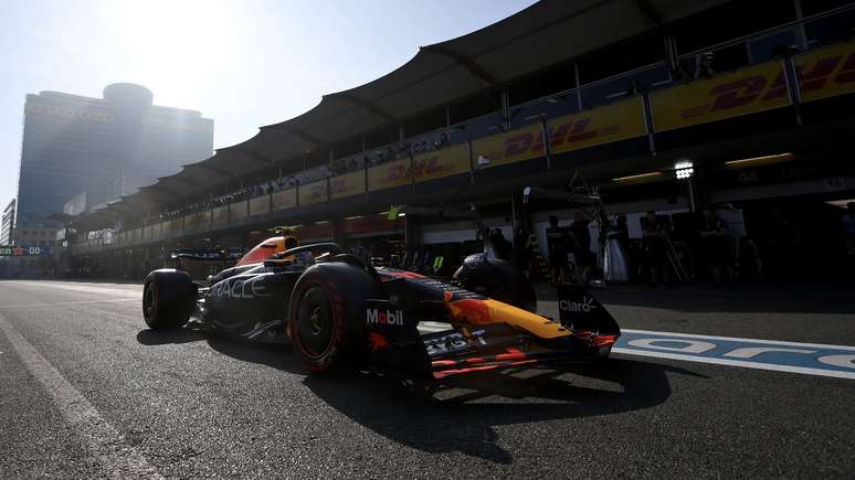 Sergio Perez em Baku